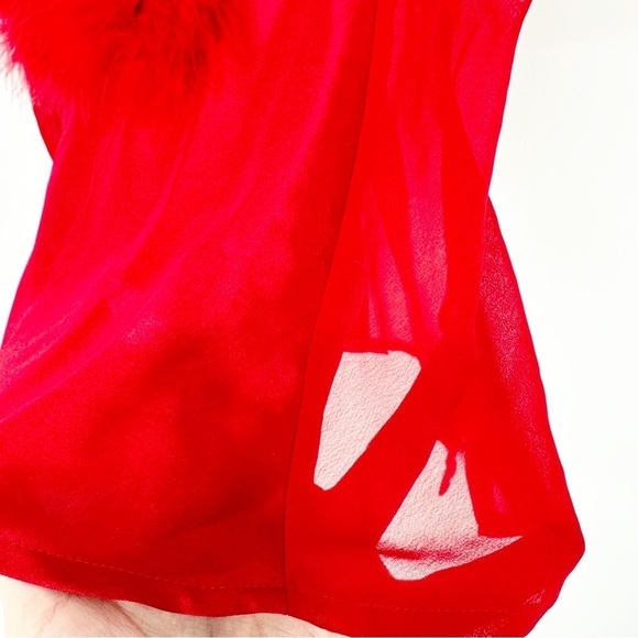 Vintage Red Santa Holiday Red Babydoll With Tags - Picture 4 of 9